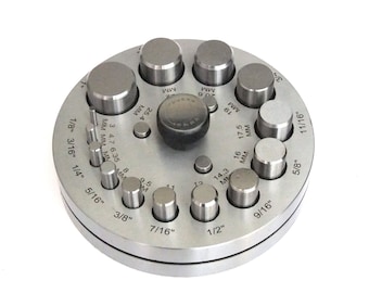Cutter à disque de haute qualité avec 14 poinçons de 1/8 à 1 pouce