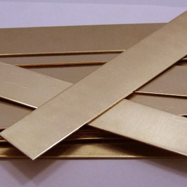 Raw Brass Sheet, Bracelet Cuff Blanks 6" x 1" 26ga Package Of 12 New Lower Price