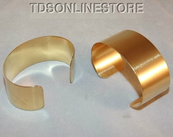 Brass Bracelet Cuff Blanks Wholesale Lot 1.5 inch Pkg Of 12