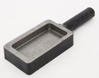 Premium Open Steel Ingot Mold 300gm-Measures  7 1/8" x 2 5/16" x 1"