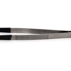 8 Inch Coated Tip Tweezers With large Jaw Great For Larger Stones Etc.   SALE