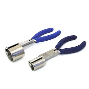 2 Pack Bracelet And Ring Bending Pliers Round/Half Round 1 3/8-3/4 Inch