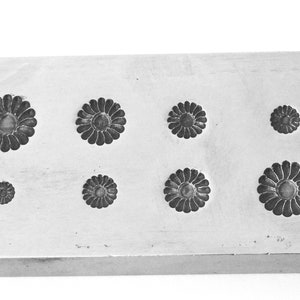 Moldes de impressão de cata-vento graduados com placa de tiro 8 impressões | suprimentos de ourives | ferramentas de ourives | carimbos de metal para joias