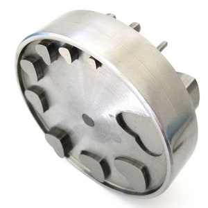Herz Scheibe Cuttermesser W 10 Würfel 1/8 - 2,5 cm mit vertiefter Basis & abgewinkelten Würfeln