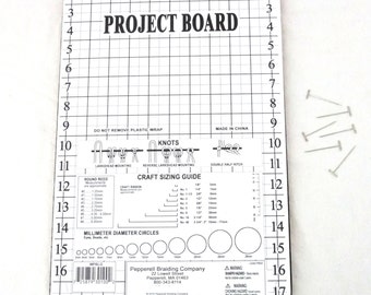 BeadSmith® Mini Macrame Board Tool for Easy Cord Management with Notches
