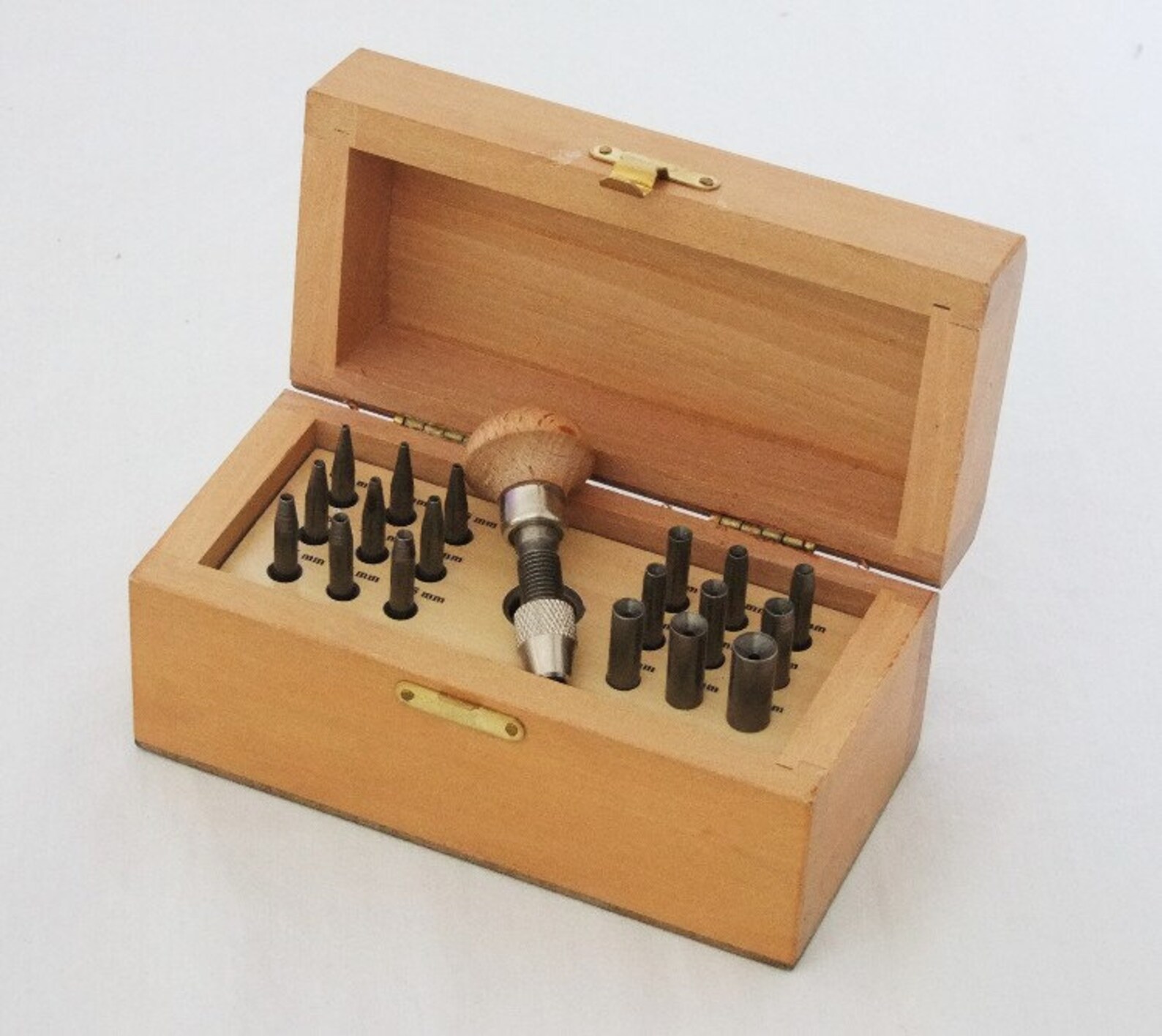 Bezel Setting Punch Set In Wood Box With 18 Punches Etsy