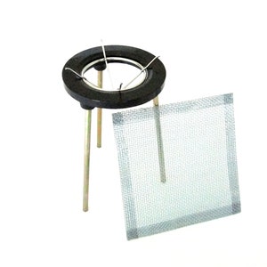 Stainless Steel Torching Basket For Enameling Etc. With Tripod And Mesh