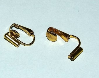 Earring Converters Convert Post Earring To Clip On Earring Gold Color