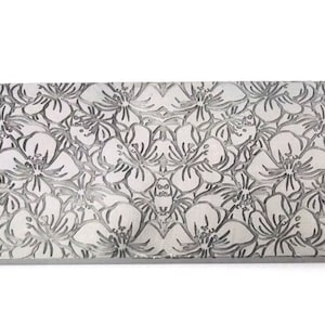 Pattern Texture Plate for Press or Rolling Mill 6 x 2.5 Inch, #14