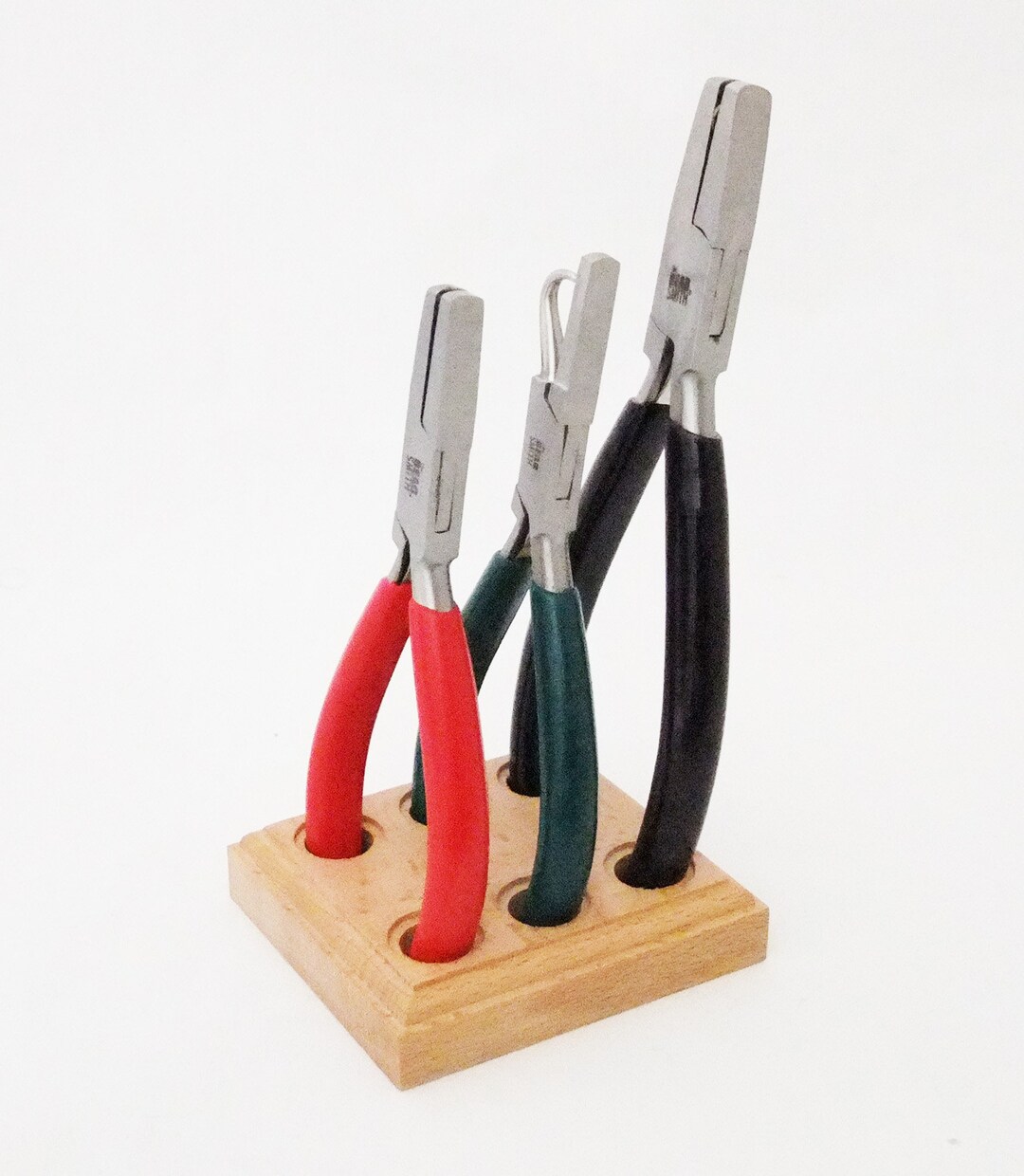 Set of 3 Dimple Pliers Kit With Flat and Hooked Jaws With Storage Stand ...