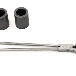 2 Pack Graphite Mini Crucible Cups 2&quot; by 1 1/2&quot; With Plier Tongs  SALE