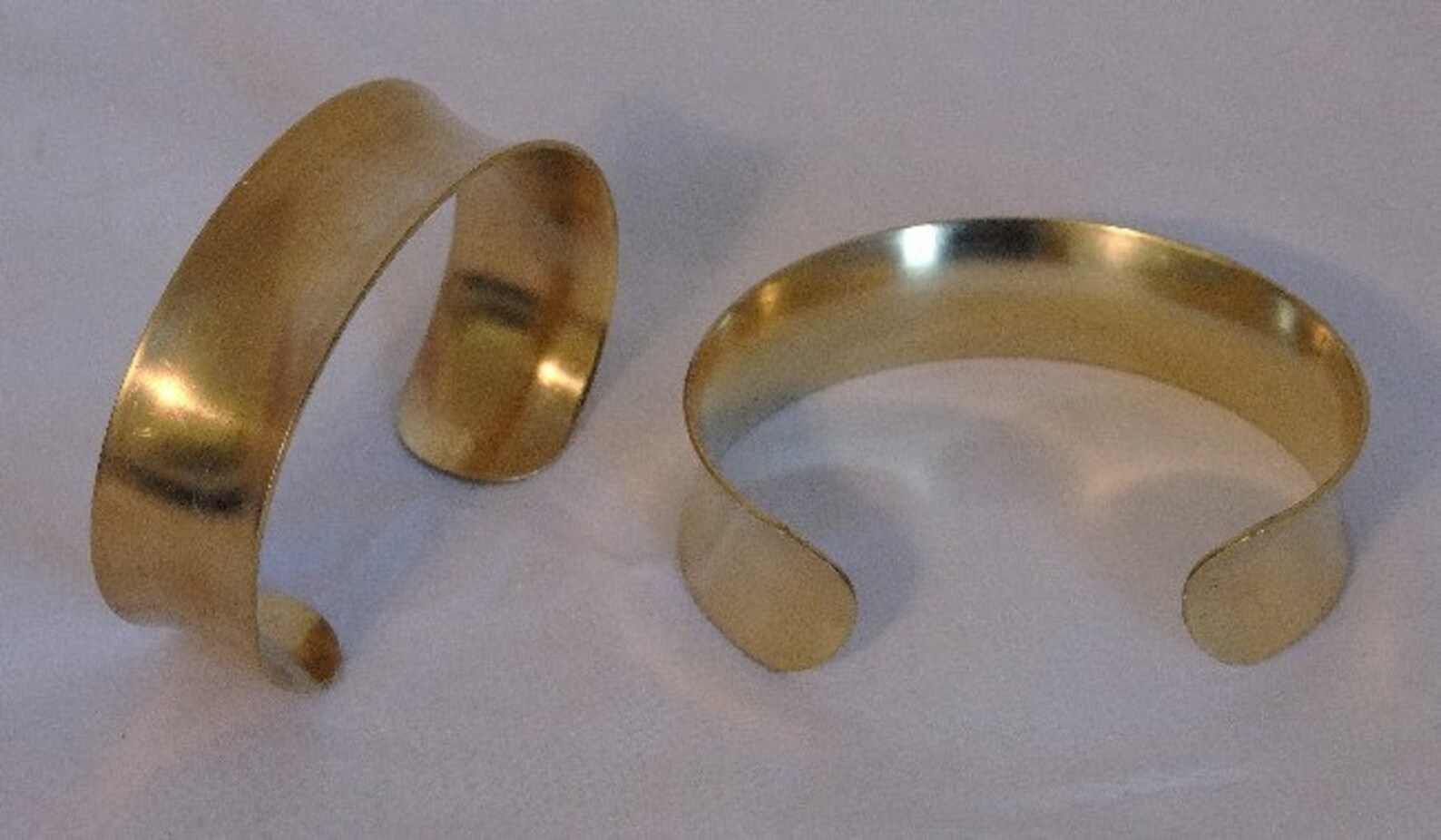 Brass Bracelet Cuff Blanks Concave 3/4 Pkg of 2 Etsy