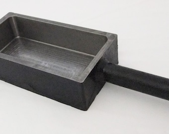 Premium Very Large Open Steel Ingot Mold 3KG-Measures 12" x 3 1/2" x 2"