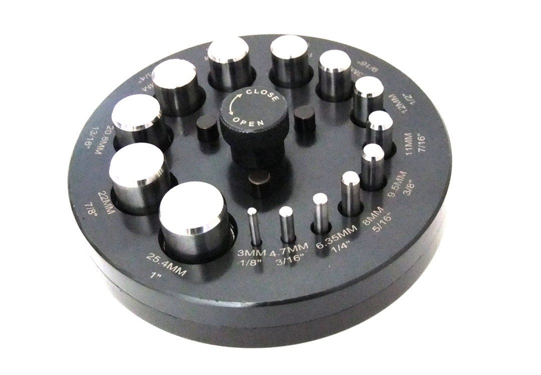 Professional Quality Premium Disc Cutter With 14 Punches 1/8th - 1 Inch ...