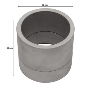 60mm Aluminum 2 Part Mold Rings For Delft Clay Peterobond Sand Casting