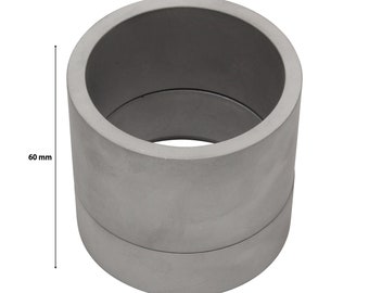 60mm Aluminum 2 Part Mold Rings For Delft Clay Peterobond Sand Casting