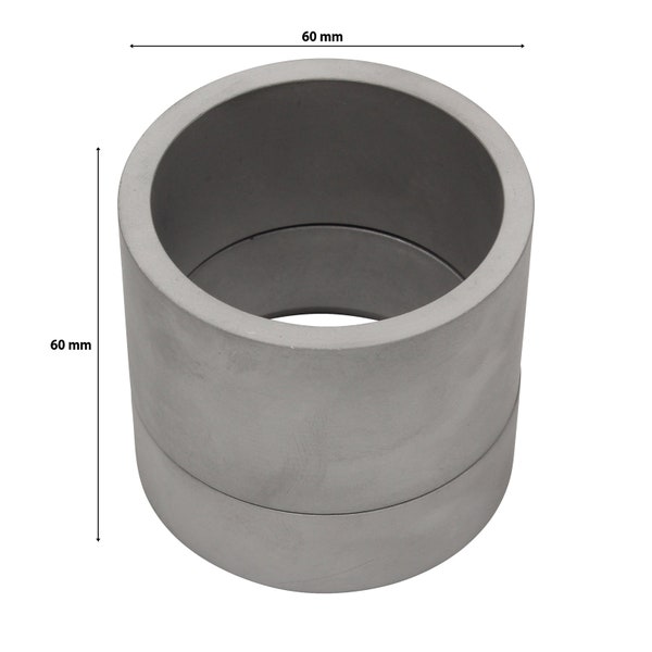 60mm Aluminum 2 Part Mold Rings For Delft Clay Peterobond Sand Casting