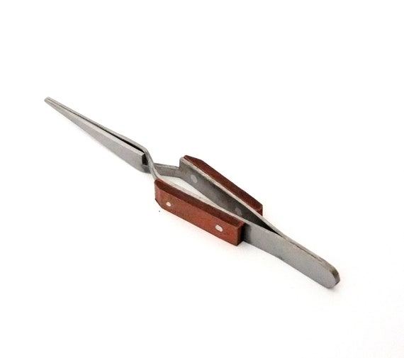 thumbnail interactive-video image 1 of Cross Lock Tweezers Set - Self-Closing Straight & Bent Tip Tweezers With Heat Resistant Grips 1 of 9