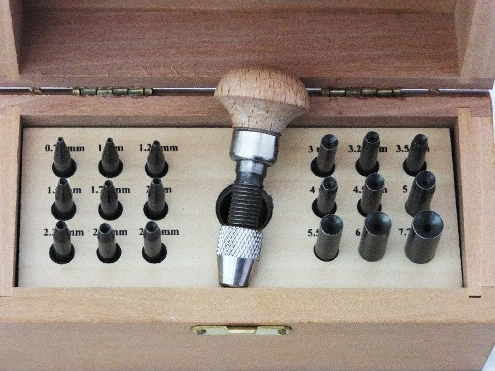 Bezel Setting Punch Set In Wood Box With 18 Punches Etsy