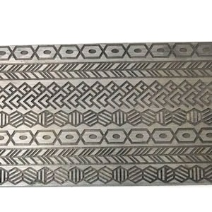 Multi Design Pattern Texture Steel Plate for Press or Rolling Mill 6 x 2.5 Inch, #107