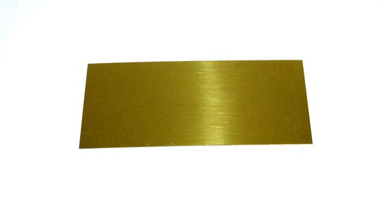 Yellow Brass Sheet 20ga 6/" x 3/" 0.81mm Thick