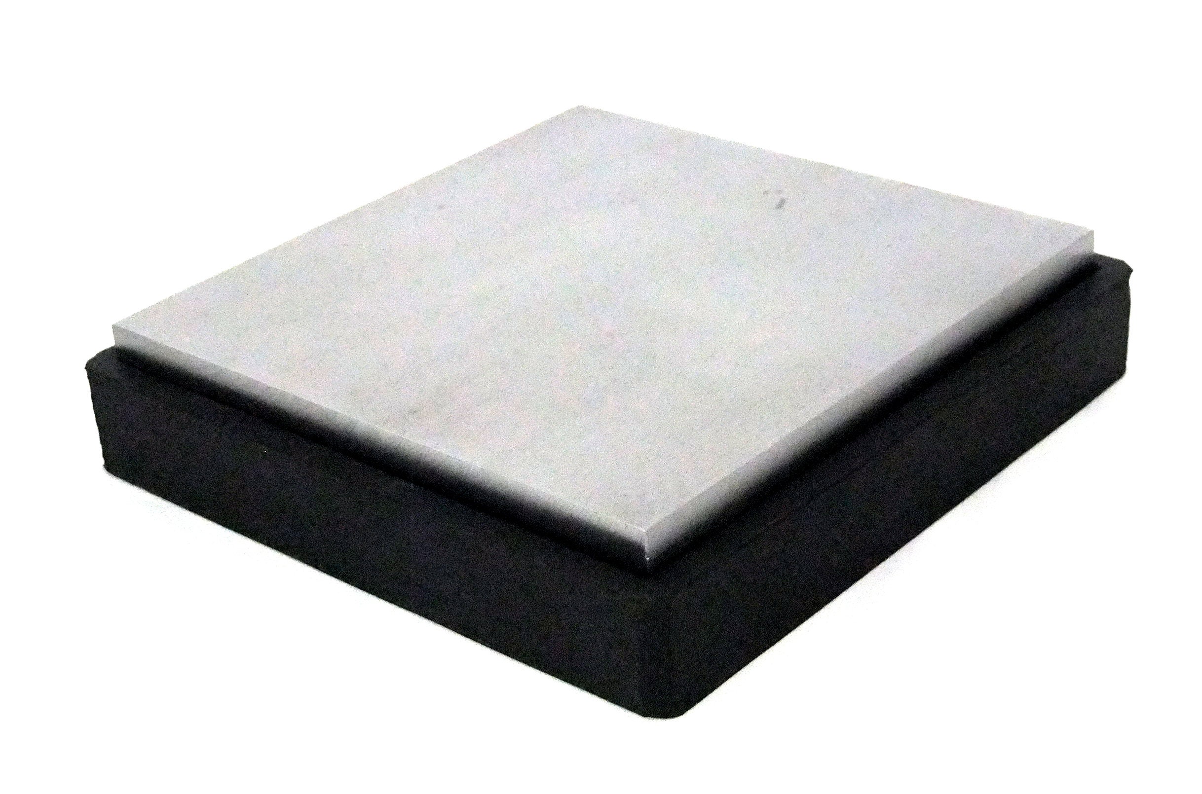 Steel BENCH BLOCK, Extra Large 6 x 6 Square Steel Block with Rubber Base,  Metal Forming Jewelry Making Tool - LakiKaiSupply