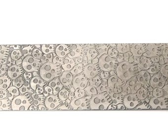 Pattern Texture Plate for Press or Rolling Mill 6 x 2.5 Inch  #104