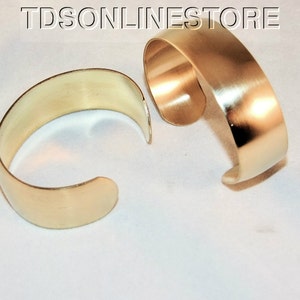 Brass Bracelet Cuff Blanks Wholsale Lot 1&quot; Domed Pkg Of 12