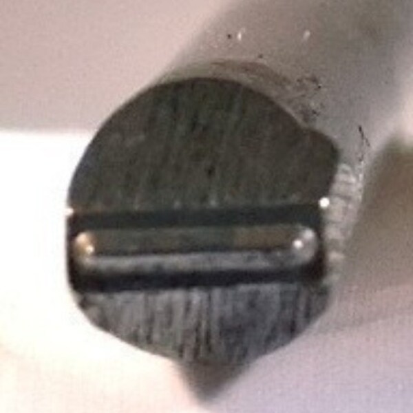 Jewelers Or Metal Worker Design Stamp Straight Line 186