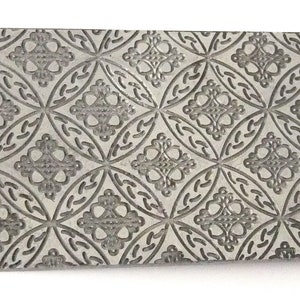 Pattern Texture Plate for Press or Rolling Mill 6 x 2.5 Inch, #118