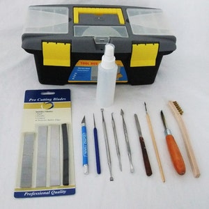 Deluxe Precious Metal Clay PMC Tool Kit 12 Pieces Including Tool Box