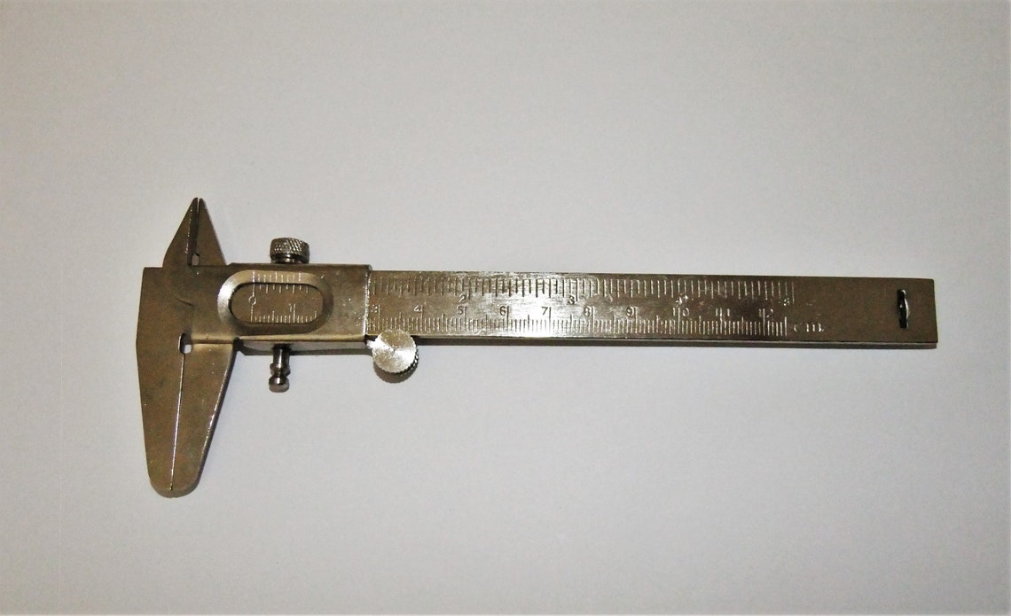 Steel Vernier Caliper in Millimeters and Inches up to 5 Inches Etsy