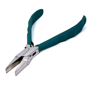 May include: A pair of Wubbers brand pliers with a silver metal head and teal green handles. The pliers are designed with a long, tapered nose and are set against a white background.