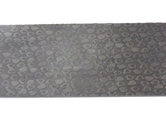 Pattern Texture Steel Plate for Press or Rolling Mill 6 x 2.5 Inch, #83 Heart