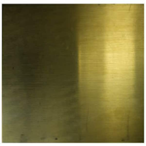 Brass Sheet 18 gauge 6 x 6 inch 1.02mm Thick New Lower Price