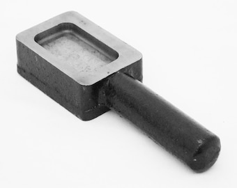 Premium Open Steel Ingot Mold 50gm-Measures   5 1/4" x 1 5/8" x 7/8"