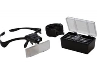 Visor Magnifier With Led Light and 5 Lenses 1.5x-3.5x Magnification