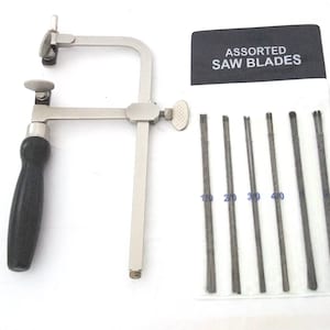 German Style Adjustable Saw Jeweler's Saw With 144 Assorted Cut Blades