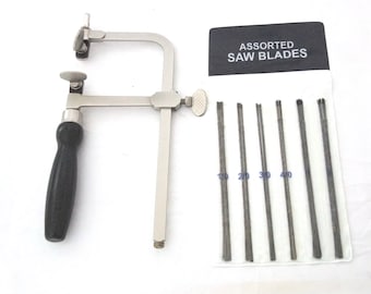 German Style Adjustable Saw Jeweler's Saw With 144 Assorted Cut Blades