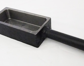 Premium Very Large Open Steel Ingot Mold 2KG-Measures 11 3/8" x 3 1/8" x 1 3/4"