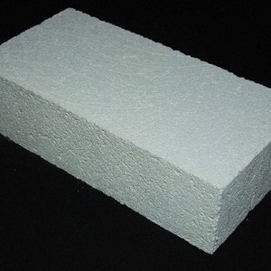 HFK-25 Insulating Fire Bricks 2500F 1.25 inch x 4.5 inch x 9 inch IFB Box of 5 Fire Bricks for Fireplaces, Pizza Ovens, Kilns, Forges, White