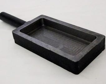 Premium Very Large Open Steel Ingot Mold 1KG-Measures  9 3/4" x 3 1/8" x 1"