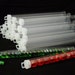 Jumbo Size Round Clear Plastic Storage Tubes 9" x 5/8" Package of 25