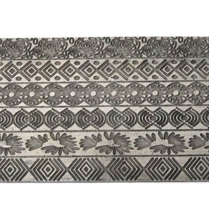 Multi Design Pattern Texture Steel Plate for Press or Rolling Mill 6 x 2.5 Inch, #111