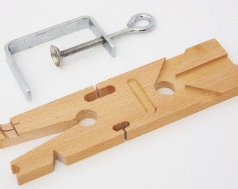 Multi Angle Bench Pin With Multi Cutouts With Clamp