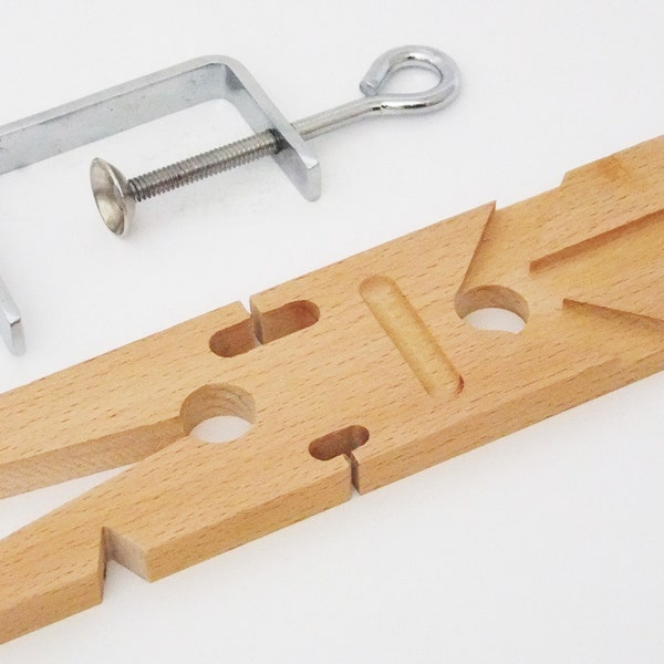 Multi Angle Bench Pin With Multi Cutouts With Clamp