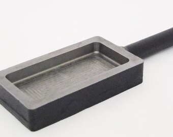 Premium Open Steel Ingot Mold 500gm-Measures 8 3/4" x 2 7/8" x 1"