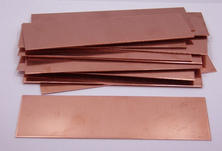 Copper Sheet Bracelet Blanks 24ga 6 In. X 2 In. Package of 12 Etsy
