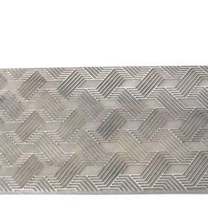 Pattern Texture Plate for Press or Rolling Mill 6 x 2.5 Inch  #74