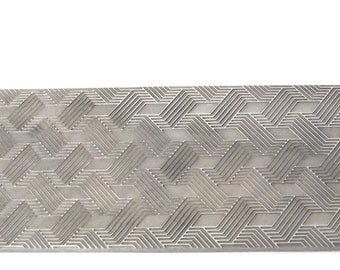 Pattern Texture Plate for Press or Rolling Mill 6 x 2.5 Inch  #74